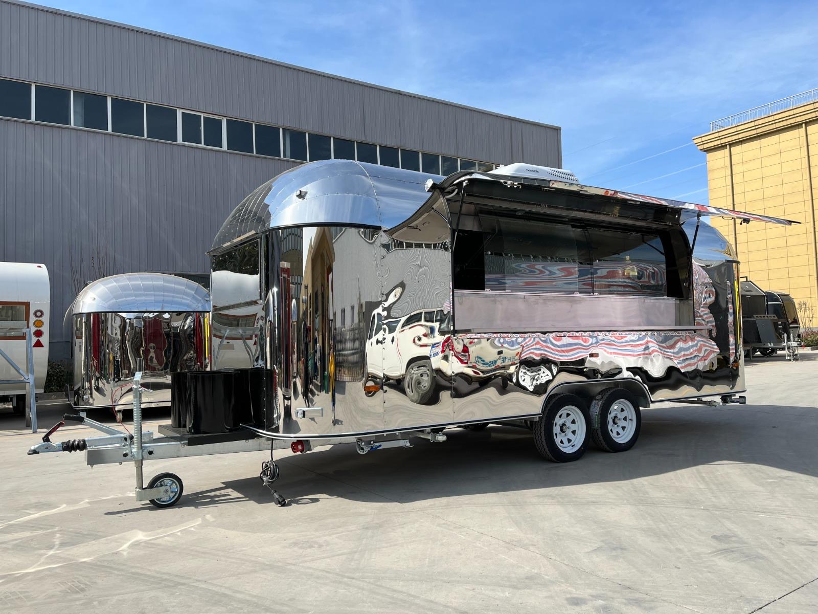 Polished Airstream food trailer 3