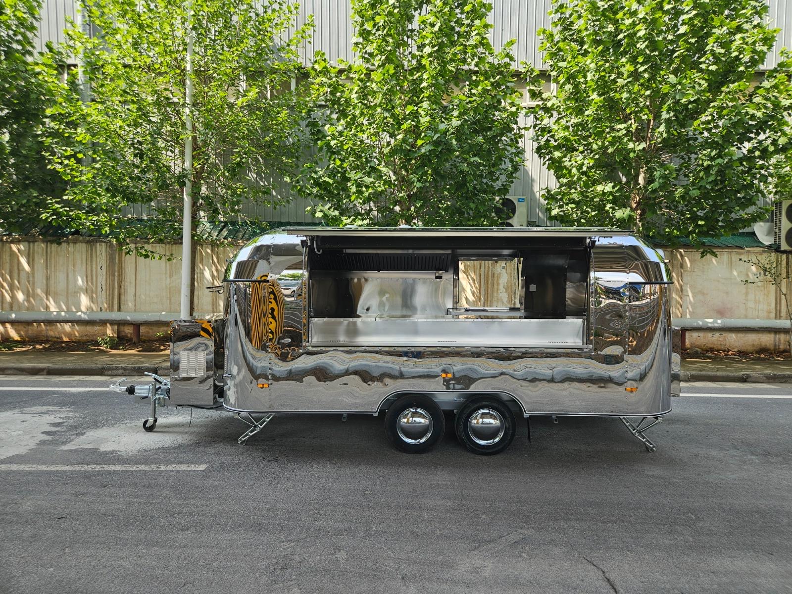 Polished Airstream food trailer 1